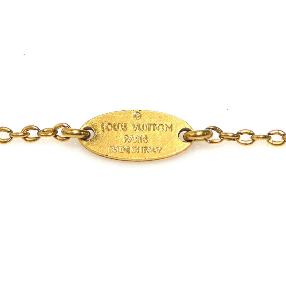 LOUIS VUITTON Gold Necklace - Picture 9 of 12